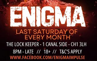 Enigma,music,dance,dj,The Lockkeeper,Chester