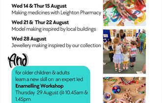 family workshops,fun,family activities,summer holidays,painting,model making,jewellery making