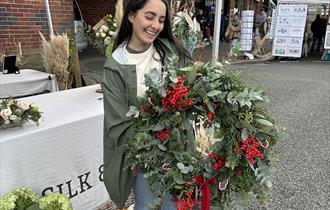 wreath masterclass,workshop,christmas,cheshire