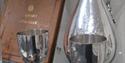 Silver claret jug wine goblets