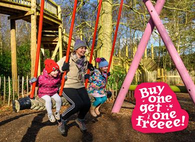 Buy One Get One Free,Bewilderwood,February half term,school holidays,family fun