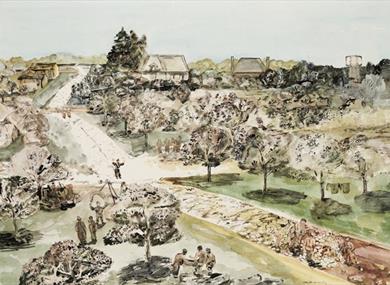 Albert Richards,exhibition,artist,williamson art gallery and museum,war artist