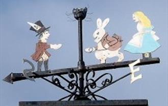Alice in Wonderland Weathervane - Daresbury