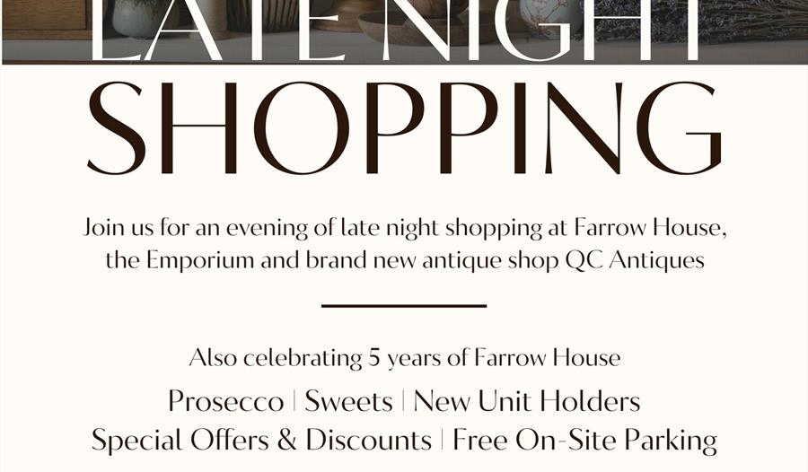 late night shopping,blakemere village,shopping,gifts,special offers,discounts,