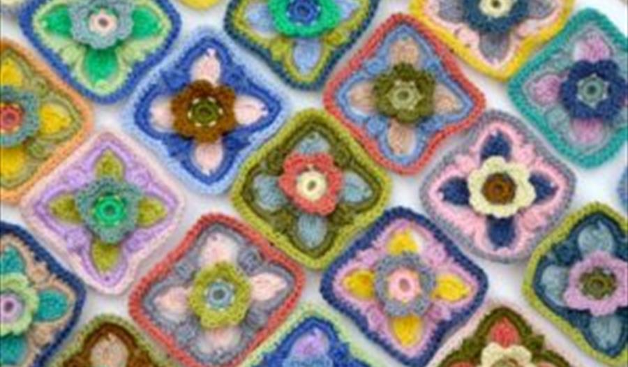 Crocheted squares