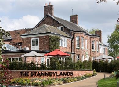The Stanneylands exterior with fine reputation of classic British food