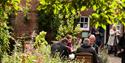 Outdoor dining experience at Tatton's famous Gardener's Cottage