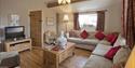 The Hayloft lounge at Kerridge End Holiday Cottages