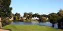 Championship golf course at The Mere Golf Resort with views over the Mere Lake