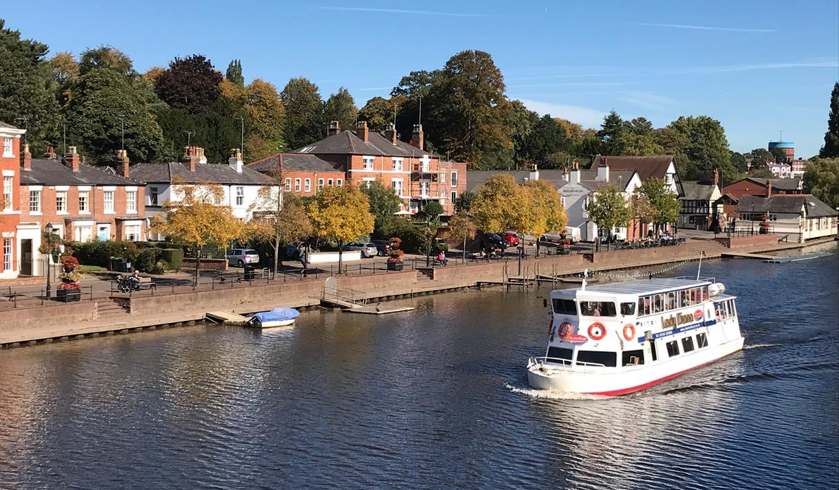 The Lady Diana returning to The Groves, Chester