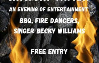 fire dancers,bbq,family event,singer,travellers rest