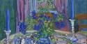 Julia Trotter, Blue Geranium, oil on canvas