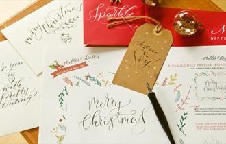 Christmas Modern Calligraphy Workshop with Mellor & Rose