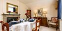 Dining room in The Coach House at Kerridge End Holiday Cottages