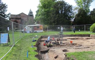 excavation in Grosvenor Park