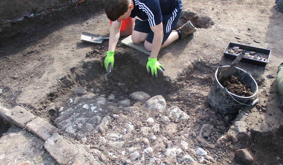 Excavation in Grosvenor Park