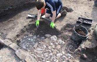 Excavation in Grosvenor Park