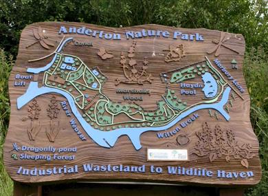 Anderton Nature Park is part of the Northwich Community Woodlands
