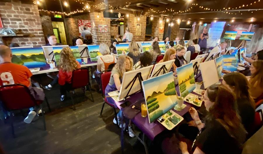 painting,art,party,drink,fun,event,telfords warehouse