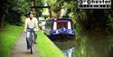 Great feeling: riding along the canalside