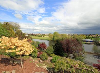 View of the River Dee from Grosvenor Park. Photo credit Jeff Buck