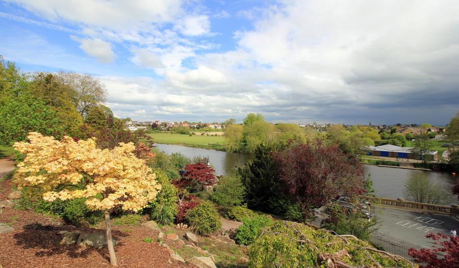 View of the River Dee from Grosvenor Park. Photo credit Jeff Buck