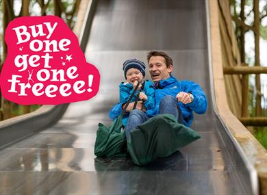 Buy one get one free at BeWILDerwood Cheshire