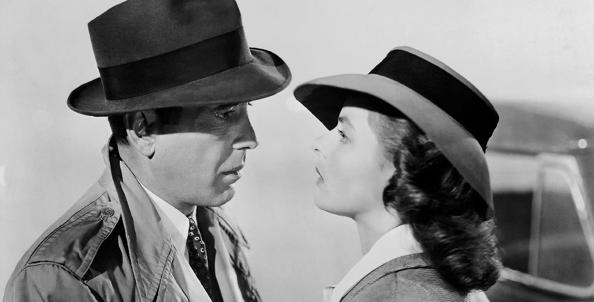 Humphry Bogart and Ingrid Bergman in Casablanca