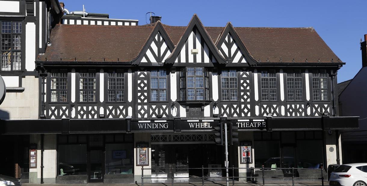 Exterior view of the Winding Wheel Theatre