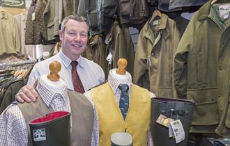 Selection of waistcoats, coats at jackets from Charles Hedley