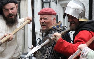 Knights at Chesterfield Medieval Fun Day