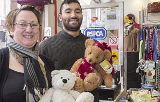 Staff at Chesterfield RSCPA Charity Shop