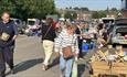 Car boot sale in car park at Chesterfield Football Club Stadium