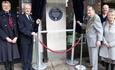 Unveiling of the Civic Society plaque on the Winding Wheel