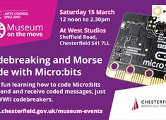 An advert for the event with the details on and a picture of a Micro:bit.