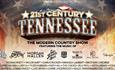 central title saying 21st Century Tennessee, over a faded out picture of the American flag and theatre.