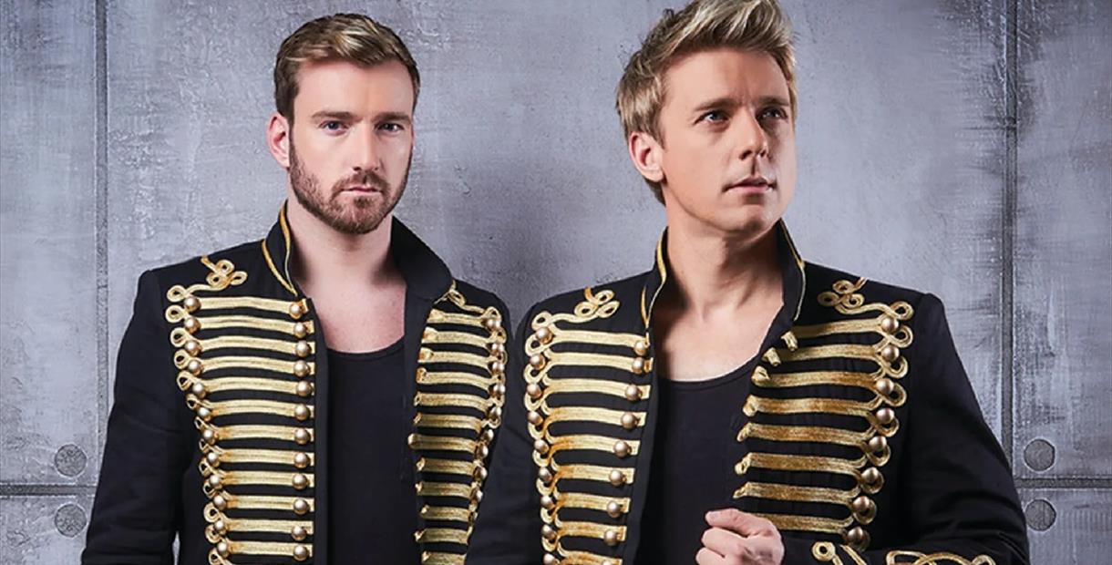 Jonathan Ansell and Jai McDowell in Ansell's Les Musicals
