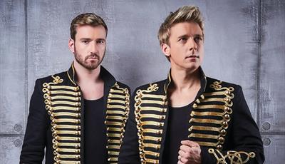 Jonathan Ansell and Jai McDowell in Ansell's Les Musicals