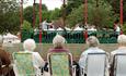 Audience at the bandstand