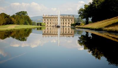 Chatsworth House and pond