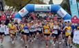 Runners setting off on the Chesterfield 10k. Photo by Brian Eyre, Derbyshire Times