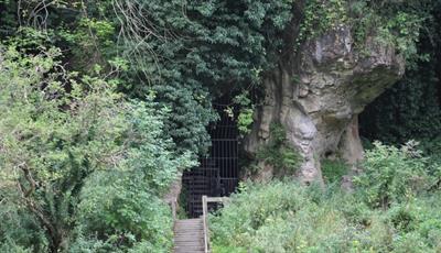 The entrance to Church Hole Cave