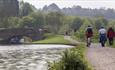 Cycling and walking along the Chesterfield Canal tow path