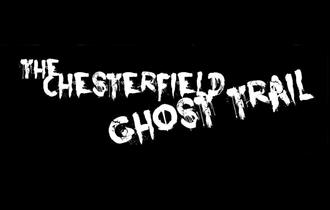Spooky text on a black background reads The Chesterfield Ghost Trail