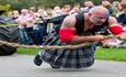 Eight Tonne Tractor Pull at the Peak District Highland Games