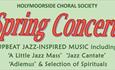 Spring Concert in red text on a green backround