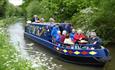 The Madeline narrowboat cruising on Chesterfield Canal