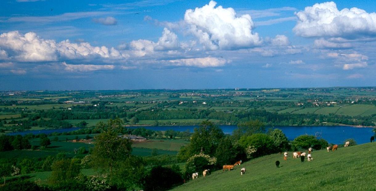 Ogston Reservoir in the distance
