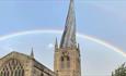 A double rainbow over the Crooked Spire