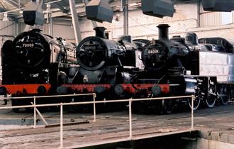 Trains at Barrow Hill Roundhouse